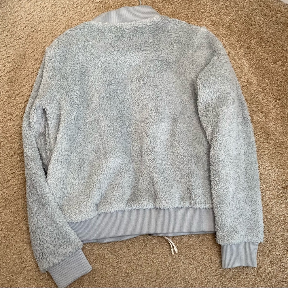 PATAGONIA GREY VINTAGE WORN WEAR COZY JACKET SIZE MED - Picture 2 of 8